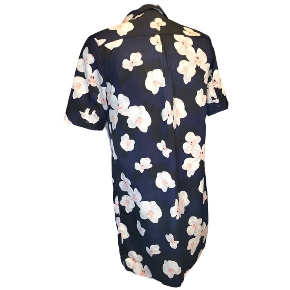 Banana Republic Polo Shift Navy Floral Dress - Picture 7 of 13